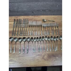 Dorling Golden Autumn Symphony Goldware Silverware Flatware Mixed Lot Of 40